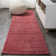 Asalia Solid Low-Pile Red Rug