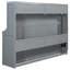 Grand lit mural gris avec système de levage et de bureau hydraulique, peu encombrant pour les zones multifonctionnelles, supporte 600 lb, espace de rangement pour matelas, taille et pièces idéales de 10 pouces, cadre, rangement intégré,-189228911-189228904