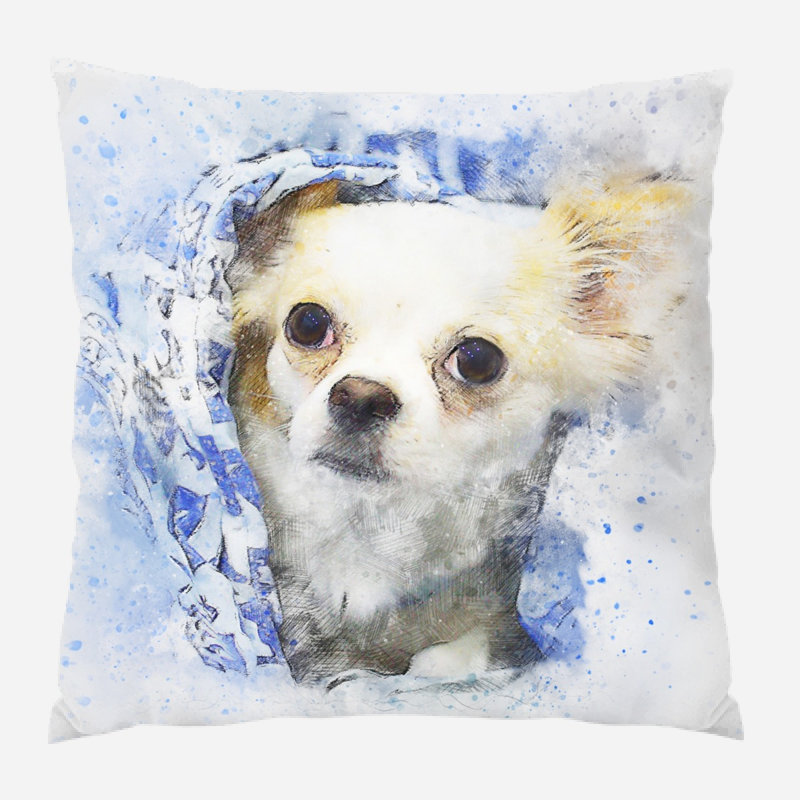 Coussin pour chien Burgin, Microsuède, Intérieur