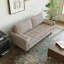 Bridgeview Linen Mid-Century Modern Upholstered Square Arm Sofa and Loveseat-1838964410-1838964405