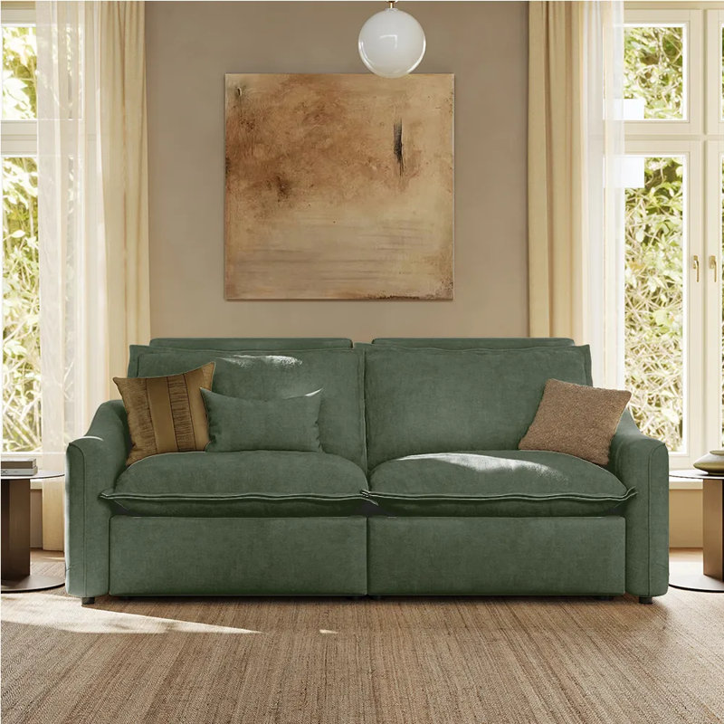 Canapé inclinable électrique ergopal, H 36 po x l 84 po x P 37,5 po, Vert