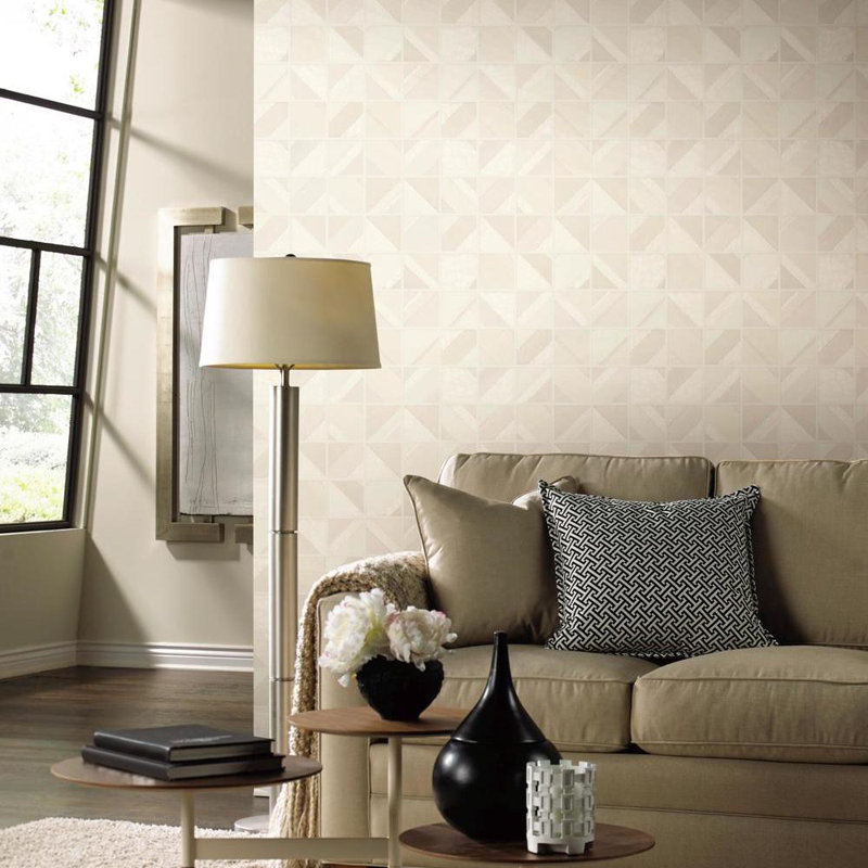 Geometric Roll, Beige