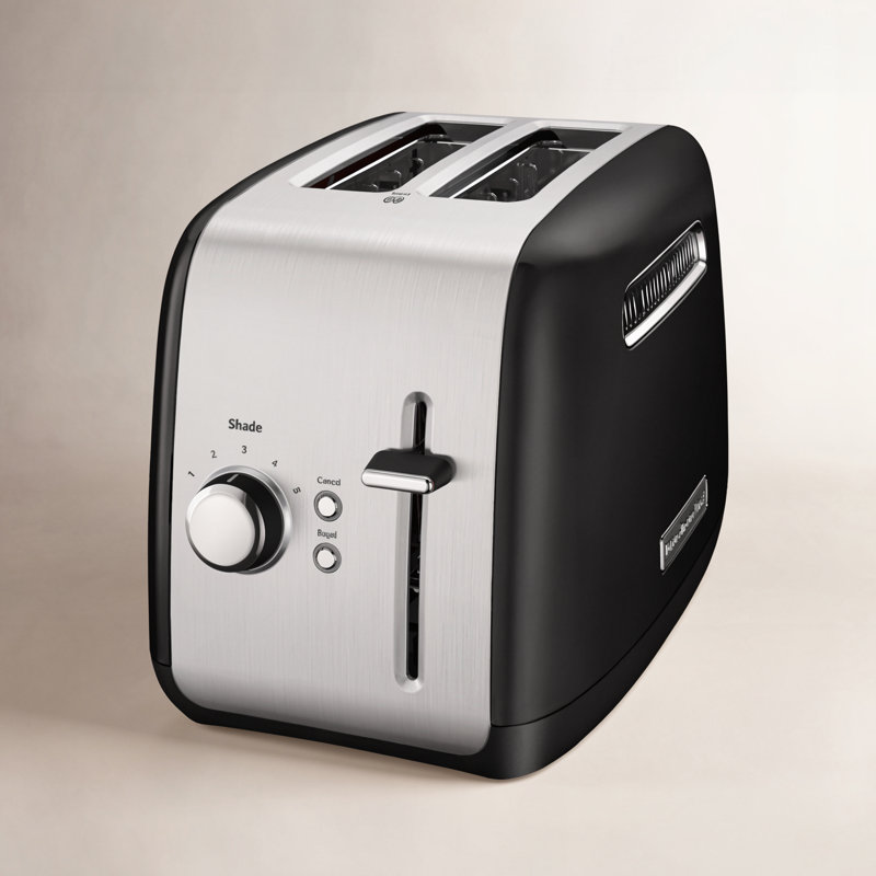 KitchenAid 2-Slice Toaster with Illuminated Button in Onyx Black, Onyx Black