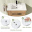Meuble-lavabo sur pied simple en céramique avec plateau en céramique 30,07 po Orentha-1472569615