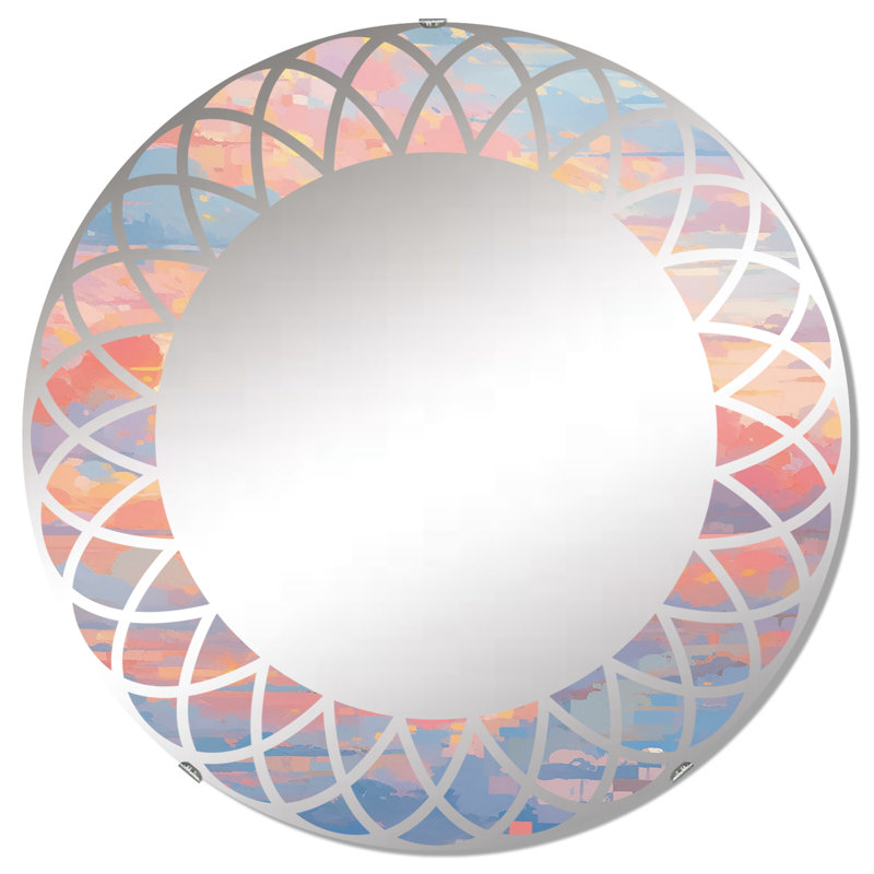 Miroir mural rond Ophira, 32 po x 32 po