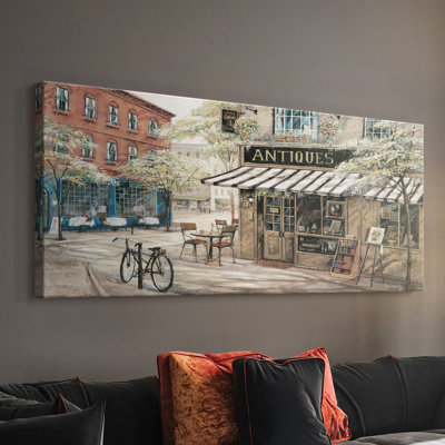 Neighborhood Antiques- Gallery Wrapped Canvas -Ready to Hang