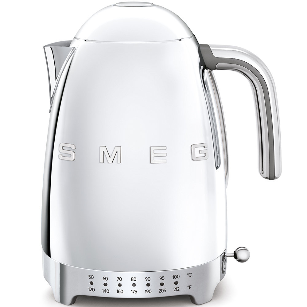 SMEG 50s Style Variable Temp Electric Kettle, Steel