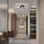 Black Dimmable Acrylic LED Flush Mount Ceiling Light-144297513-144259709