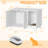 Modern Cat Litter Box Enclosure With Cat Scratching Board, Hidden Cat Litter Box Furniture Storage Cabinet-1353222173