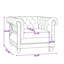 Fauteuil club capitonné