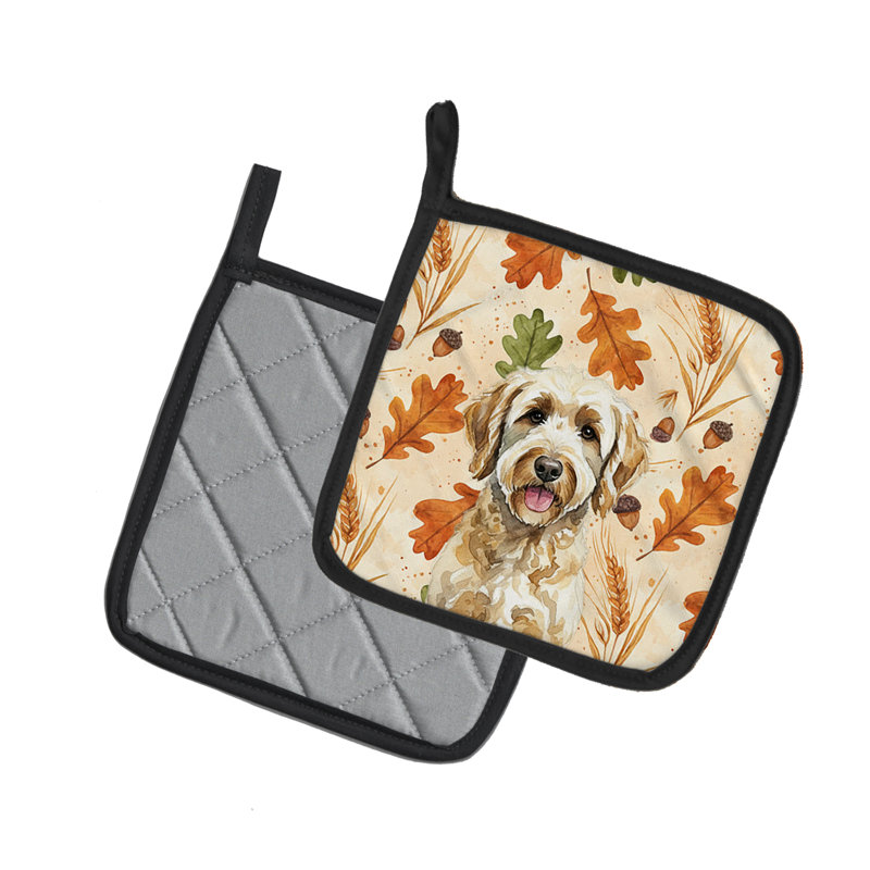 Paire de porte-casseroles Labradoodle Heirloom Fall