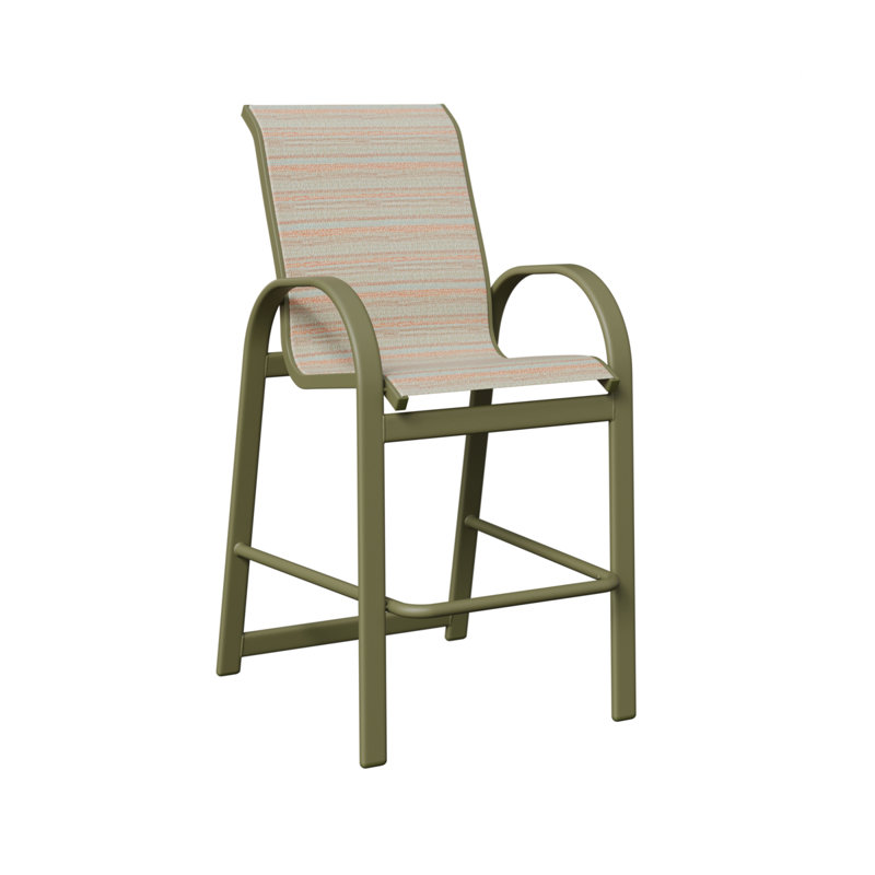Fauteuil de bar berlinois Berlin Gardens, Vert sauge, Echo opale