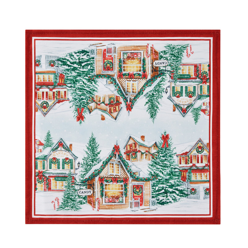 Dellar Storybook Christmas Square Nakin