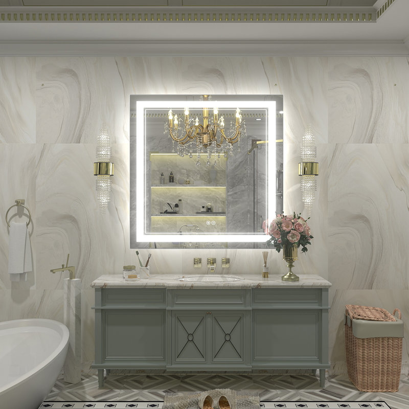  Miroir de salle de bain Wayfair Basics , 36 po x 36 po