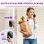 Verrouillage intelligent de reconnaissance de paume Venotech, serrure de porte d'entrée sans clé avec code d'accès, verrouillage automatique, batterie rechargeable améliorée, serrure intelligente de porte avant pour la maison, étanche IP55