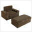 Méridienne surdimensionnée de 42 pouces avec repose-pieds, accoudoirs, porte-gobelets et canapé-lit convertible pour plus de confort et de style-634505470