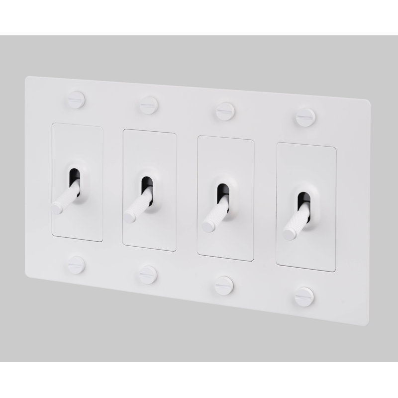 4G Toggle / Cross / Without Logo, White