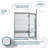 AQUADOM Royale 24" W x 30" H x 5" D Right Hinge Medicine Cabinet with Electrical Outlets, Defogger, Adjustable LED 3X Magnifying Mirror