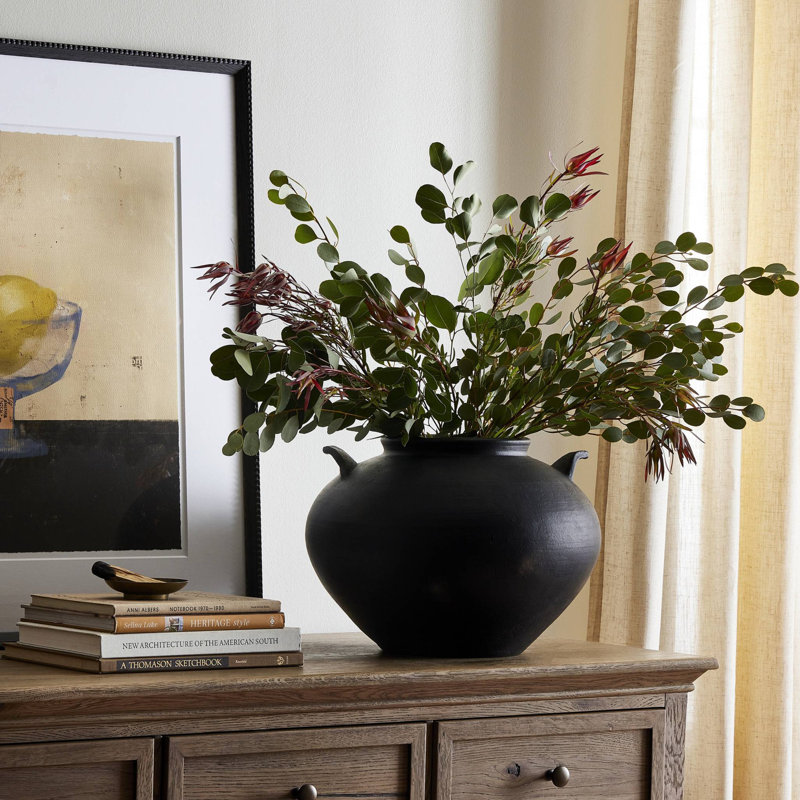 Civita Vase, Aged Black
