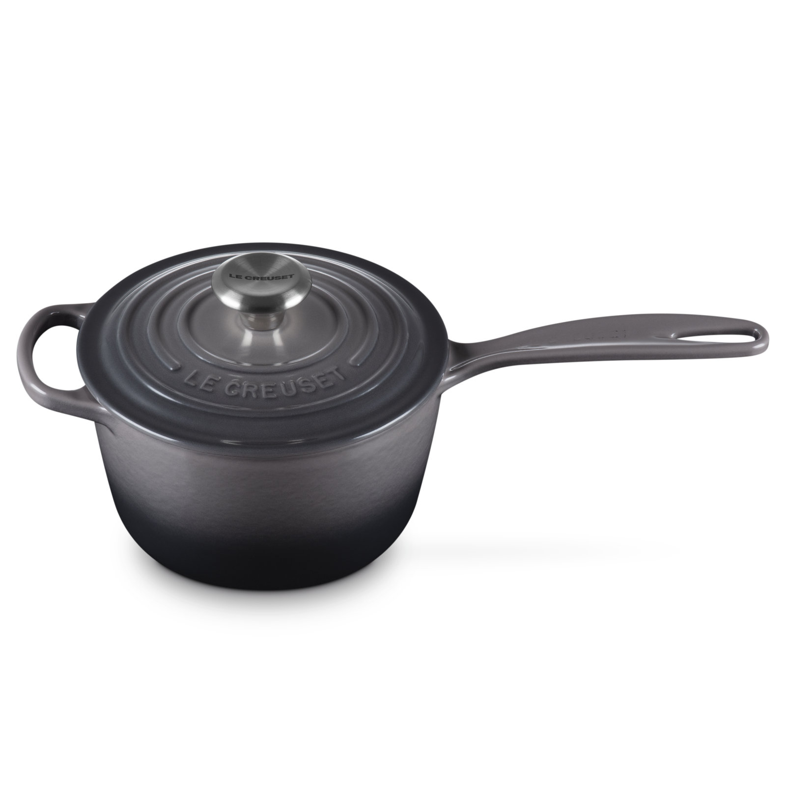 Le Creuset Signature Enameled Cast Iron Saucepan, 1.75 qt., Oyster