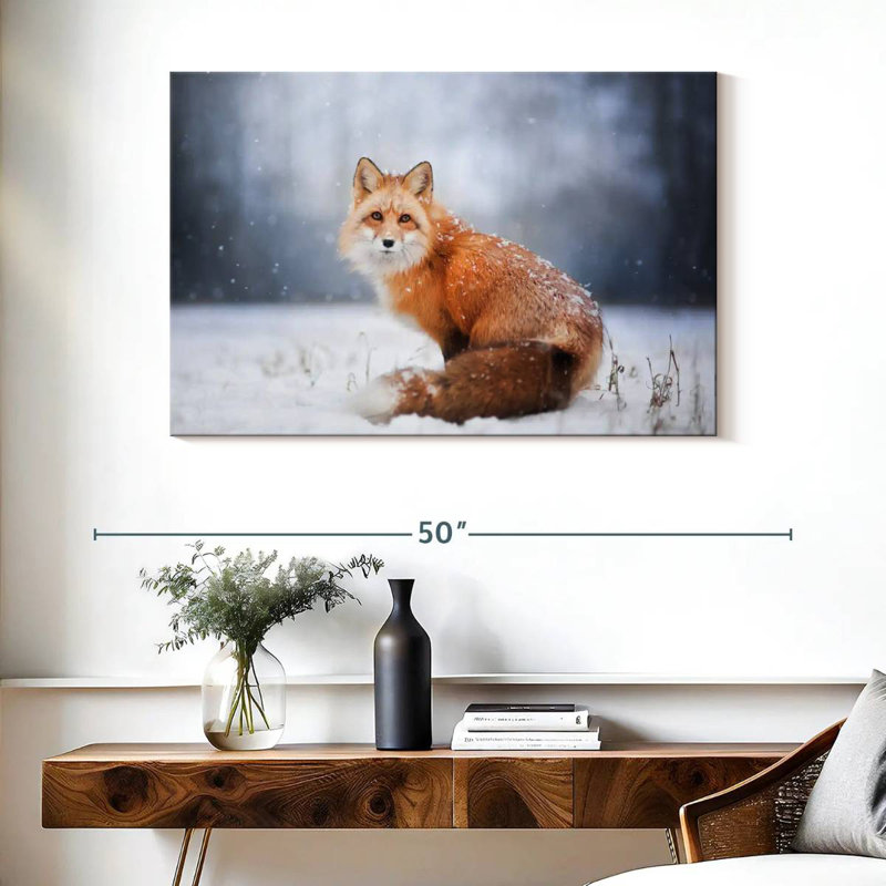 Brampt Little Red Fox Portrait, 26" H x 39" W