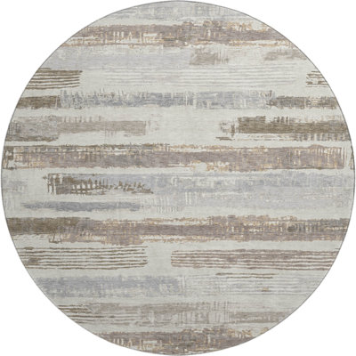Premium Machine Washable Slesnick AMF1665 Stripes Rug