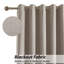 Linen Blackout Eyelet Curtains Set - Thermal Insulated, Noise Reducing, Ready Made Curtains-121646963-121646959