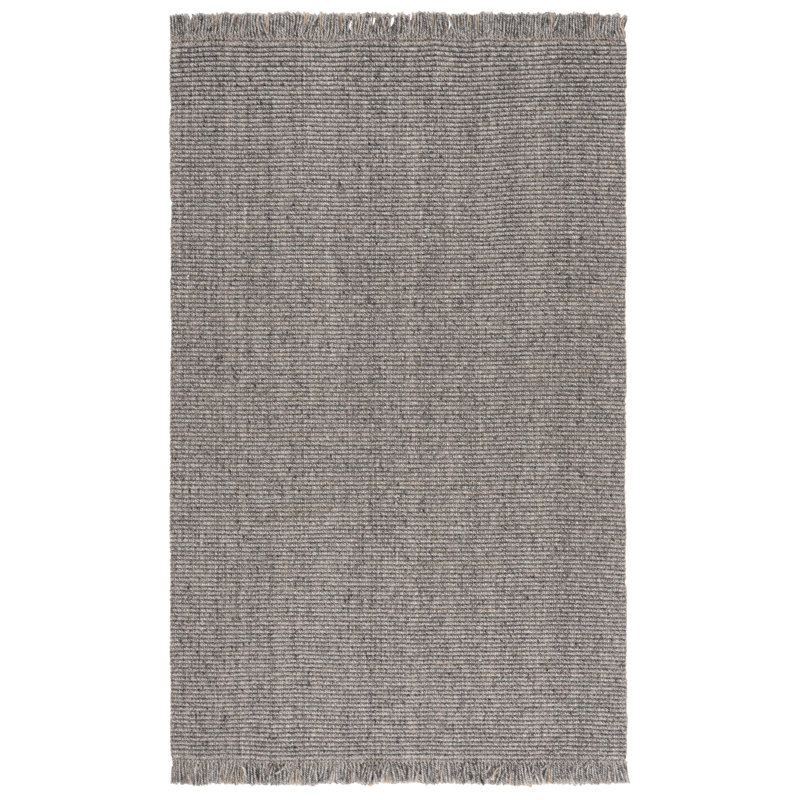 Tapis gris anthracite Natural Fibre 842, Rectangulaire 3 pi x 5 pi