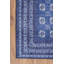Tapis bleu marine à motif rétro tissé-1385038406