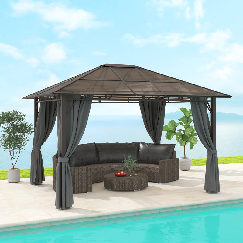 30.5 Ft. W x 25 Ft. D Steel Hardtop Gazebo