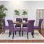 Ensemble de salle à manger, table à manger en épingle à cheveux avec chaises, 4 options de couleur-133692465-114251707