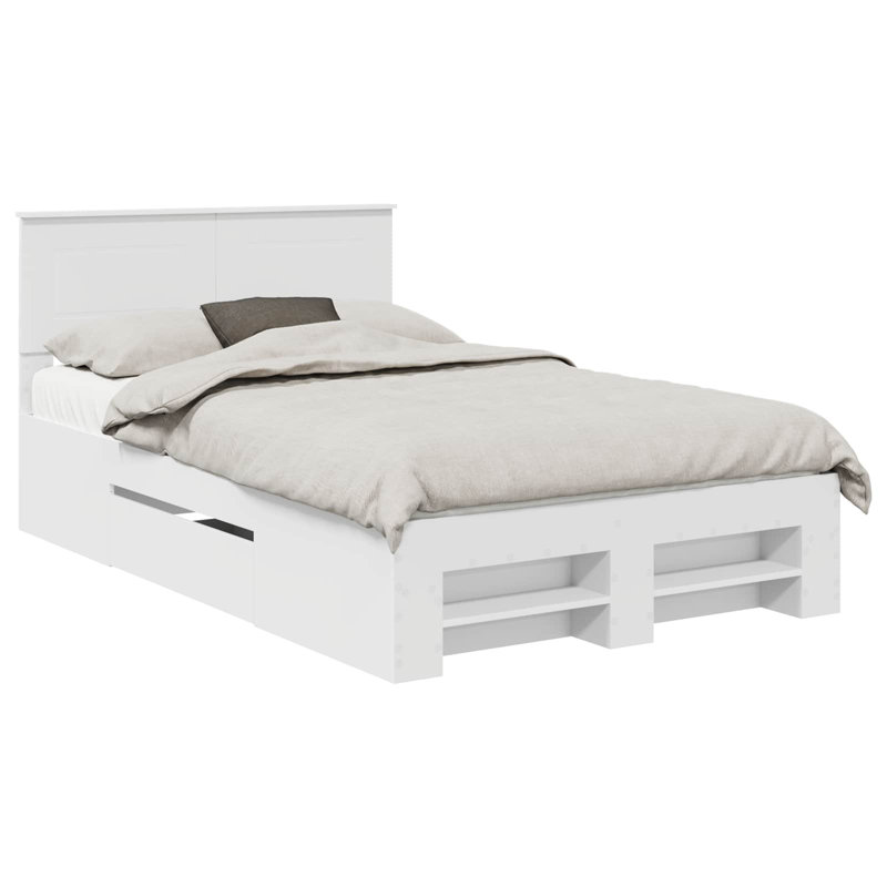 Bed, Double (4'6), White