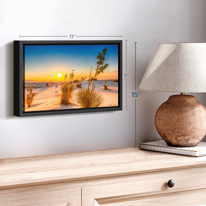 Impression sur toile White Sands Sunset, H 9 po x l 13 po