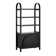 3 Tier Arched Bookshelf With Cabinet Base And Solid Wood Frame (3-Piece Set)