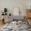 Tapis d'intérieur / bleu / beige à motif géométrique de 7 pi x 10 pi (6 pi 7 po x 9 pi 6 po) Branch Branch Eldin-1145325970