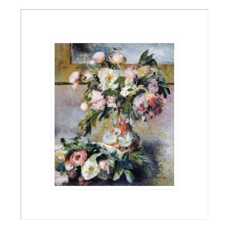 «Pivoines» par Pierre-Auguste Renoir, impression giclée sur cadre, H 15,31 po x l 13,75 po