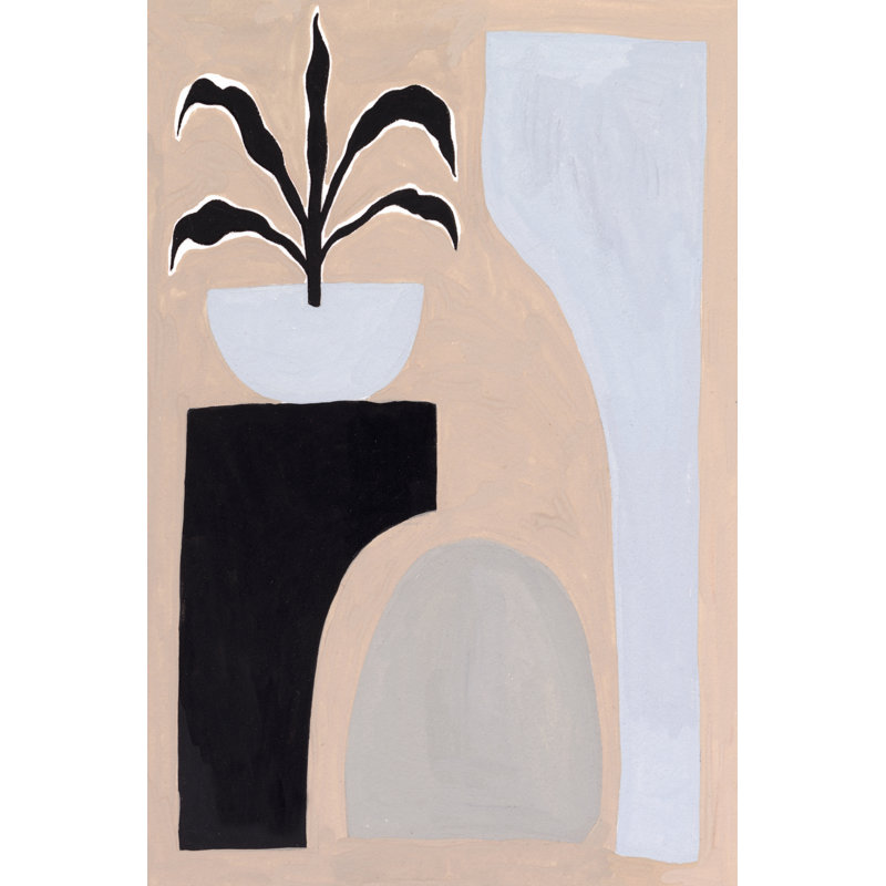 Pale Abstraction I by Melissa Wang - Wrapped Canvas Painting, 76cm H x 51cm W