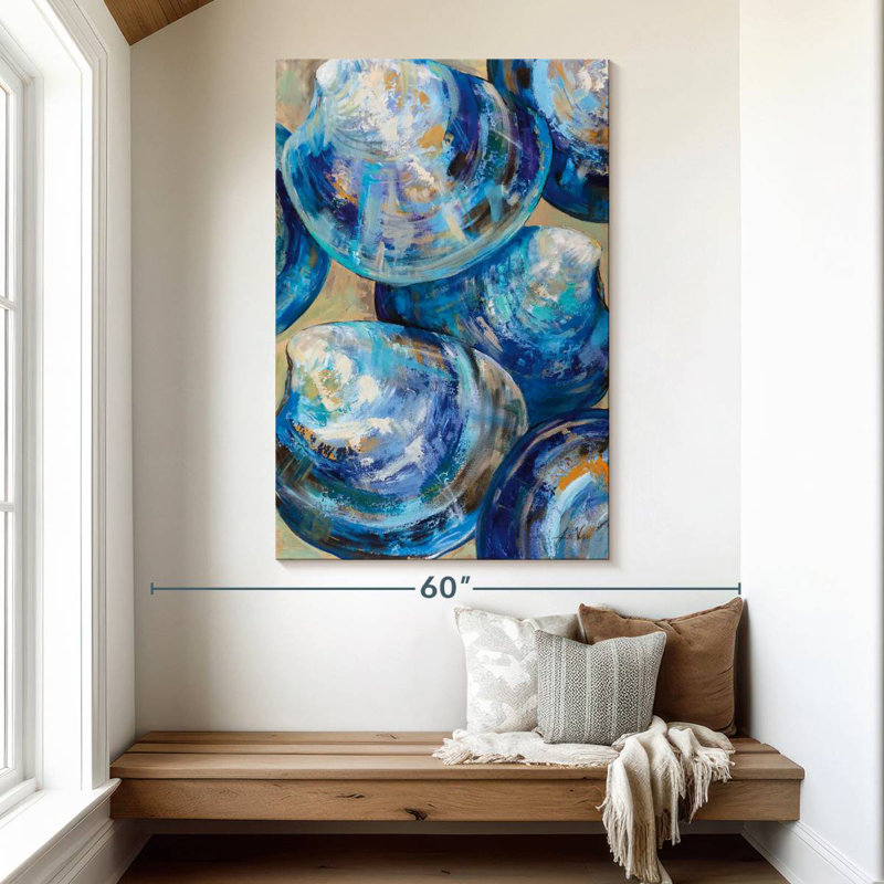 Aletra Beyond Blue Shells, 51" H x 34" W
