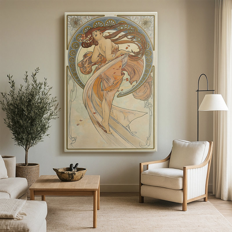 The Arts: Dance - Gallerie sur toile tendue par Alphonse Mucha, 40 po x 60 po