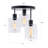 Braefell Glass Semi Flush Mount