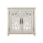 Meuble de rangement d'appoint autoportant, buffet en MDF, portes sculptées en miroir acrylique, étagère réglable, grand plateau, sangles anti-basculement, montage facile pour salon, entrée ou cuisine