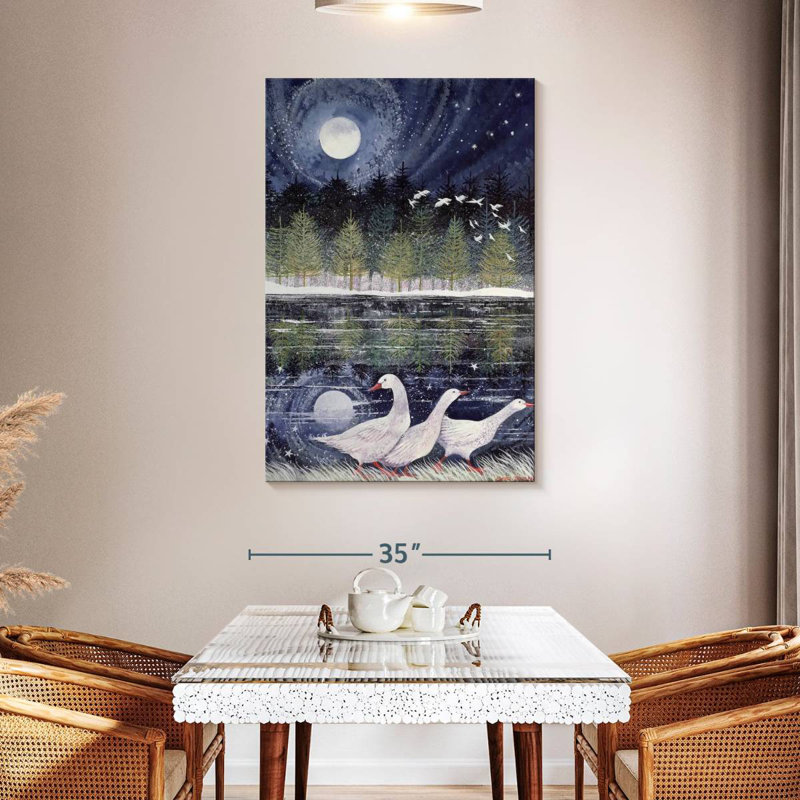 Brampt Snow Geese, 48" H x 32" W