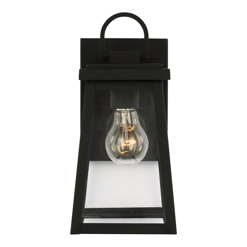 Medium One Light Outdoor Wall Lantern, 11.5" H x 5.5" W x 6.63" D, Black