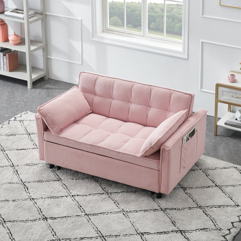 Lit réglable à l'arrière en rose - Convient à tout décor de style moderne.