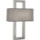 Applique murale Donut - abat-jour gris fumée