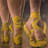 Synchronized ballerinas - 32"x32" art on canvas