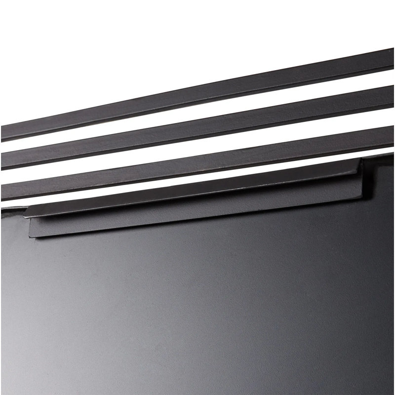 Miroir de salle de bain Sethfield, Thermolaquage noir