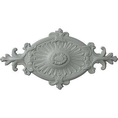 Médaillon de plafond Endurathane Modena, diamètre extérieur 23 1/2 po x P 3 1/2 po (convient aux auvents jusqu'à 5 1/4 po), apprêté en usine