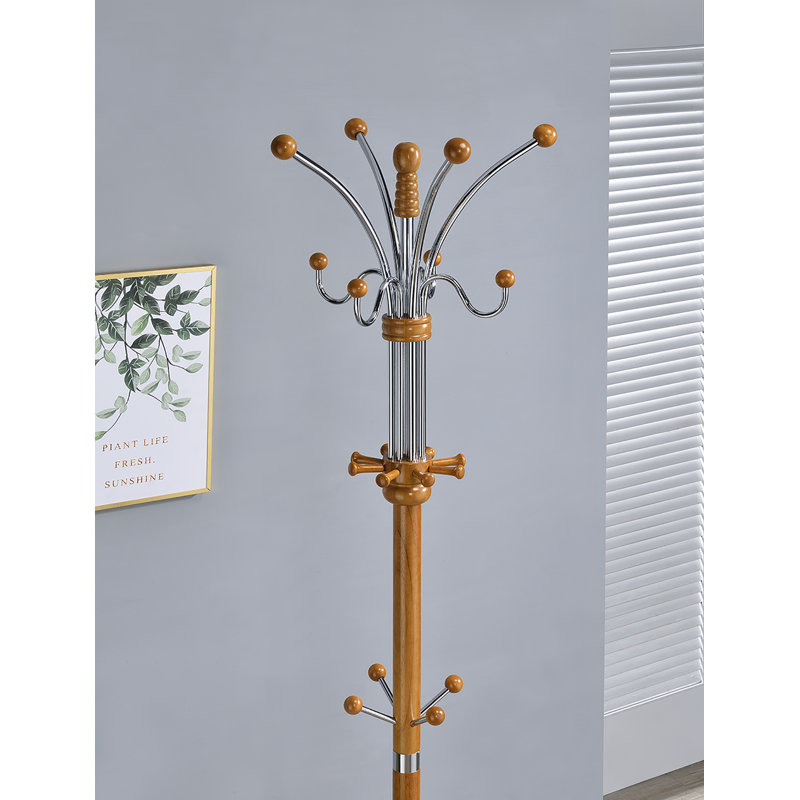 Totton Freestanding Coat Rack, Oak