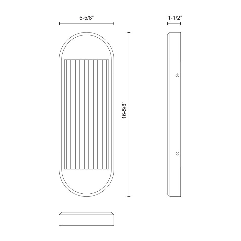 Palais Dimmable LED Bath Bar, Polished Nickel